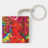Mardi Gras Schlüsselanhänger (Rückseite)