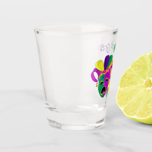 Mardi Gras Schnapsglas (Links)