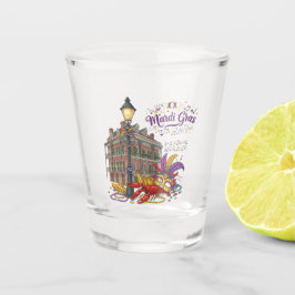 Mardi Gras Schnapsglas