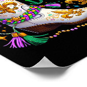 Mardi Gras schüttelt Ihre Bootie Bead Boot Carniva Poster (Ecke)