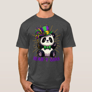 Mardi Gras schwarz-weißer Panda TShirt
