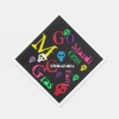 MARDI GRAS SERVIETTE (Ecke)