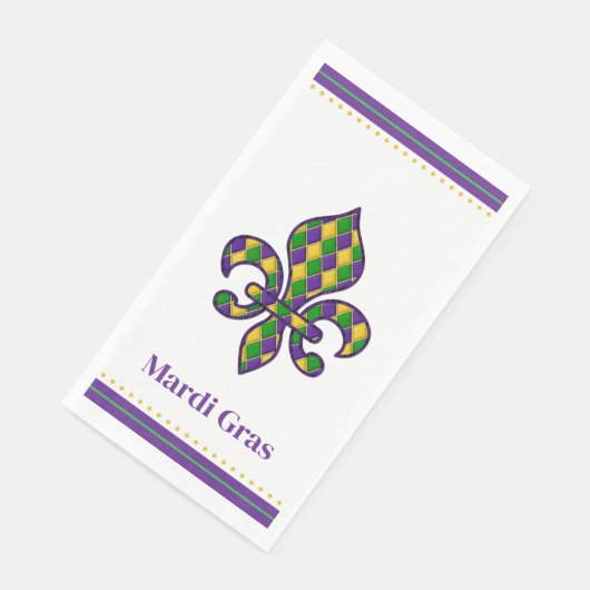 Mardi Gras Serviette (Ecke)