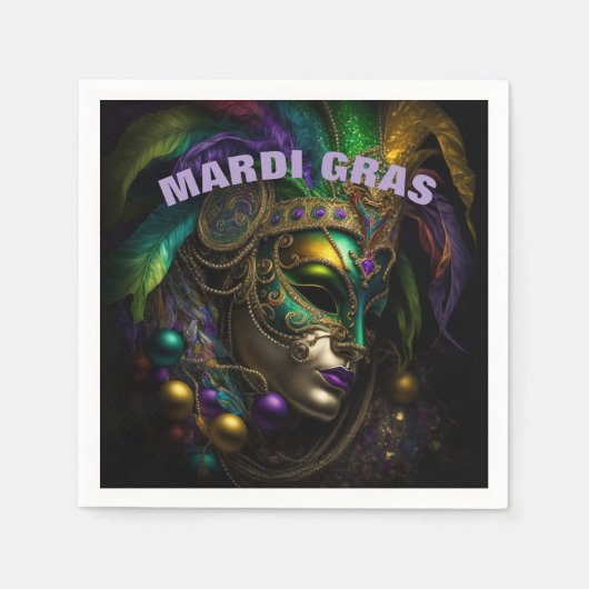 Mardi Gras Serviette (Vorderseite)