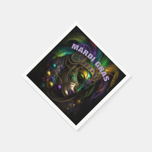 Mardi Gras Serviette (Ecke)