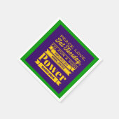 Mardi Gras Serviette (Ecke)