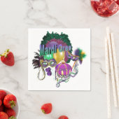 Mardi Gras Serviette (Beispiel)