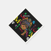 Mardi GRAS Serviette (Ecke)