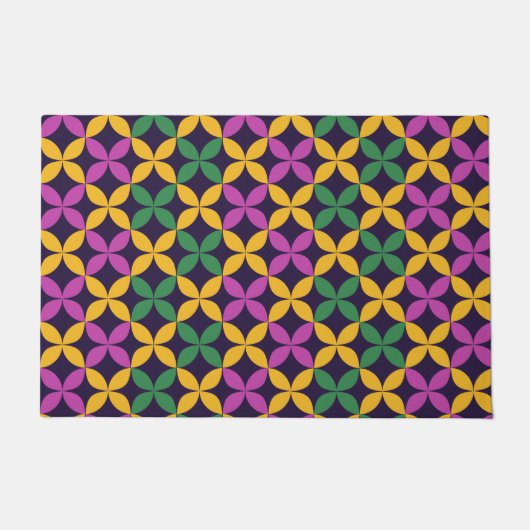 Mardi Gras Seven Circles Fußmatte (Vorderseite)