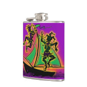 Mardi Gras Ship of Fools Flachmann (Links)