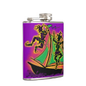 Mardi Gras Ship of Fools Flachmann (Rechts)