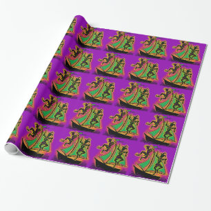 Mardi Gras Ship of Fools Geschenkpapier