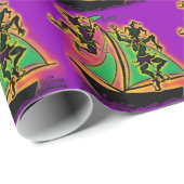 Mardi Gras Ship of Fools Geschenkpapier (Rolleneckpunkt)