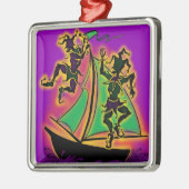 Mardi Gras Ship of Fools Ornament Aus Metall (Links)