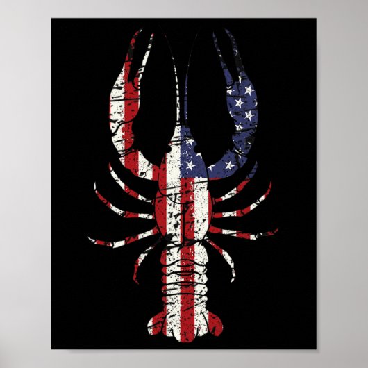 Mardi Gras-Shirt Fleur De Lis Crawfish-Shirt Ameri Poster (Vorne)