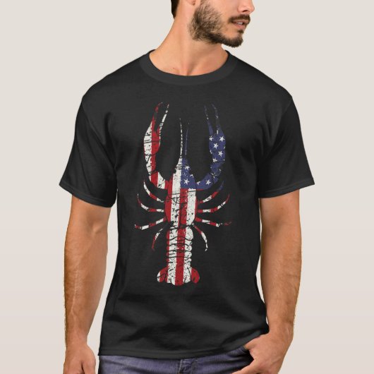 Mardi Gras-Shirt Fleur De Lis Crawfish-Shirt Ameri T-Shirt (Vorderseite)