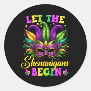 Mardi Gras Shirts Ließ Die Shenanigans Kinder Kind Runder Aufkleber