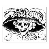 Mardi Gras skelettartige Briefmarke Gummistempel (Prägung)