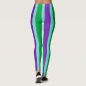 Mardi Gras Skinny Stripes Leggings (Rückseite)