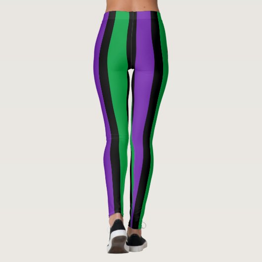 Mardi Gras Skinny Stripes Leggings (Rückseite)