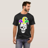 Mardi Gras Skull Jester Hat Carnival Mexican Parad T-Shirt (Vorne ganz)
