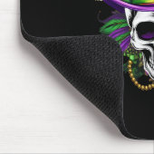 Mardi Gras Skull Karneval Jazz Mousepad (Ecke)