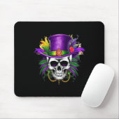 Mardi Gras Skull Karneval Jazz Mousepad (Mit Mouse)