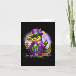 Mardi Gras Skull Top Hat New Orleans Hexendoktor Karte
