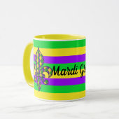 Mardi Gras Souvenir Kaffee Tasse Tea Cup (Vorderseite Links)