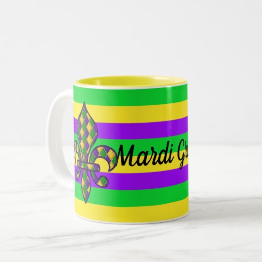 Mardi Gras Souvenir Kaffee Tasse Tea Cup (Vorderseite Links)