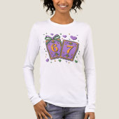 Mardi Gras Spielkarten Six Seven Deck Tri-Blend Shirt (Vorderseite)