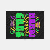 Mardi Gras Squad 2025 Mardi Gras Group Matching CE Fleecedecke (Vorderseite (Horizontal))
