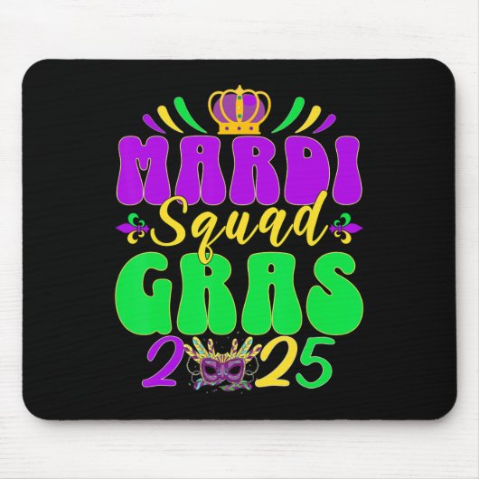 Mardi Gras Squad 2025 Mardi Gras Group Matching CE Mousepad (Vorne)