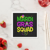 Mardi Gras Squad Beads Jester Hat T - Shirt Serviette (Beispiel)