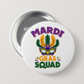 Mardi Gras Squad Button (Vorne & Hinten)