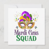 Mardi Gras Squad Einladung (Rückseite)