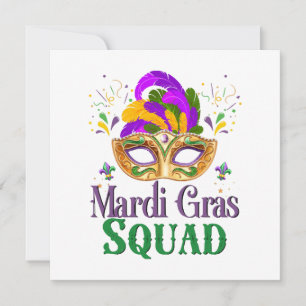 Mardi Gras Squad Einladung