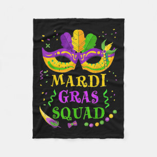 Mardi Gras Squad Fleecedecke