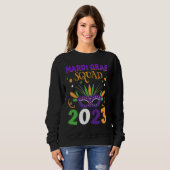 Mardi Gras Squad For Men Mardi Gras Outfit For Wom Sweatshirt (Vorne ganz)