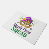 Mardi Gras Squad Fußmatte (Schrägansicht)