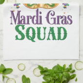 Mardi Gras Squad Geschirrtuch (Gefaltet)