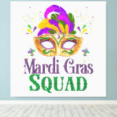 Mardi Gras Squad Leinwanddruck (Insitu (Holzboden))