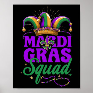 Mardi Gras Squad Matching Group Mardi Gras Cruise Poster