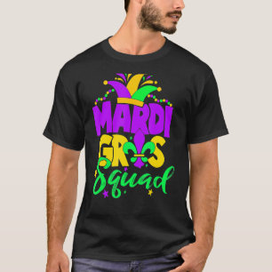 Mardi Gras Squad Matching Karneval Parade Party T-Shirt