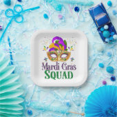 Mardi Gras Squad Pappteller (Party)
