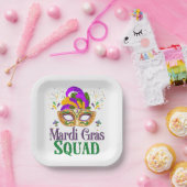 Mardi Gras Squad Pappteller (Party)