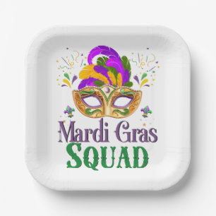 Mardi Gras Squad Pappteller