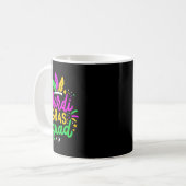 Mardi Gras Squad Party Gift Kaffeetasse (Vorderseite Links)
