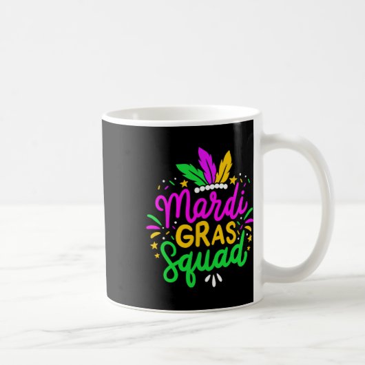 Mardi Gras Squad Party Gift Kaffeetasse (Rechts)