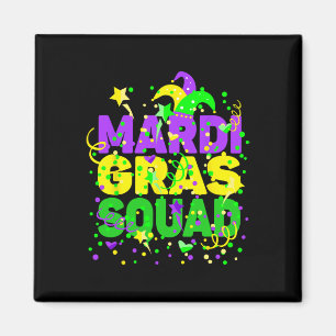 Mardi Gras Squad Party Kostümoutfit - Funny Mard Magnet